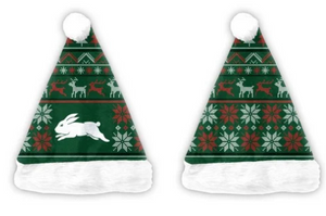 NRL XMAS Santa Hat [FLV:South Sydney Rabbitohs]