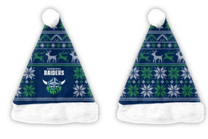 NRL XMAS Santa Hat [FLV:Canberra Raiders]