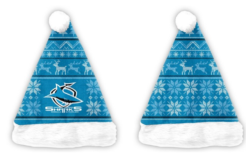 NRL XMAS Santa Hat [FLV:Cronulla Sharks]