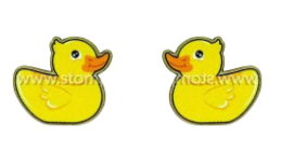 Bird Studs [SZ:Large STY:Splish Splash Ducky]