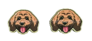 Dog Studs [SZ:Large STY:Cavoodle Brown]