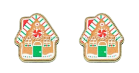 Christmas Studs [SZ:Large STY:Gingerbread House]