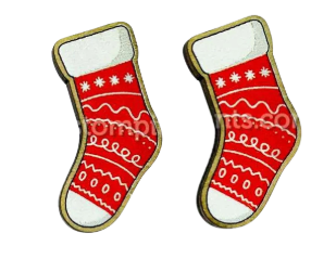 Christmas Studs [SZ:3XL STY:Stocking Red]