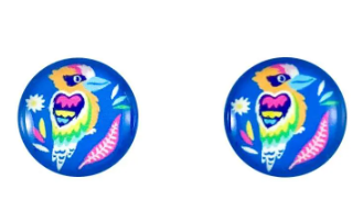 Bird Studs [SZ:Small STY:Katie Kookaburra]