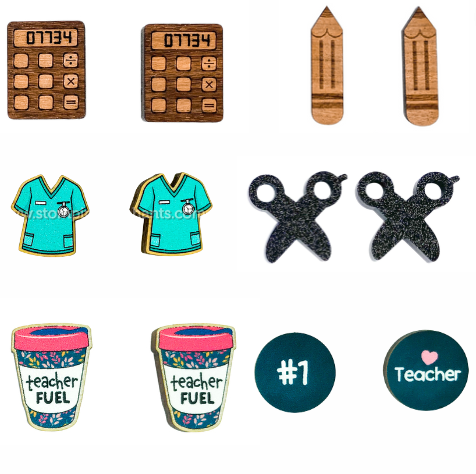 Professions Studs [SZ:Medium STY:Stethoscope]