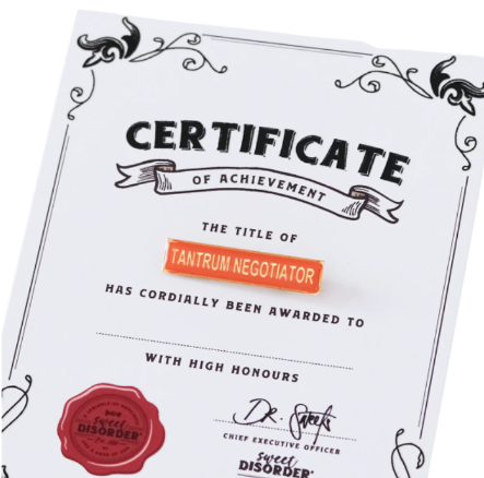 Sweet Disorder Tantrum Badge 