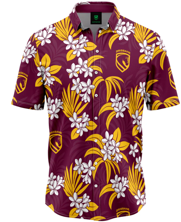 Brisbane Broncos Hawaiian Shirt [SZ:Small STY:Reef]