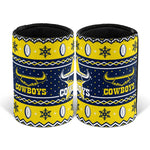 Load image into Gallery viewer, NQ Cowboys Xmas Can Cooler [FLV:Football]
