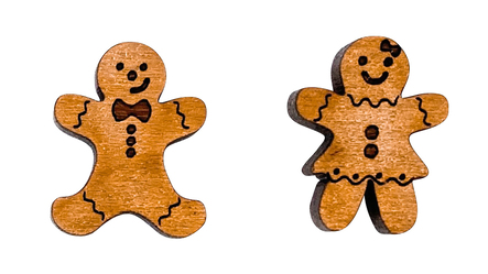 Christmas Studs [SZ:Large STY:Gingerbread Friends]