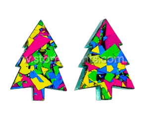 Christmas Studs [SZ:XL STY:Tinsel Tree Green]