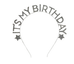 Load image into Gallery viewer, It's My Birthday Headband [FLV:Silver Diamonte]
