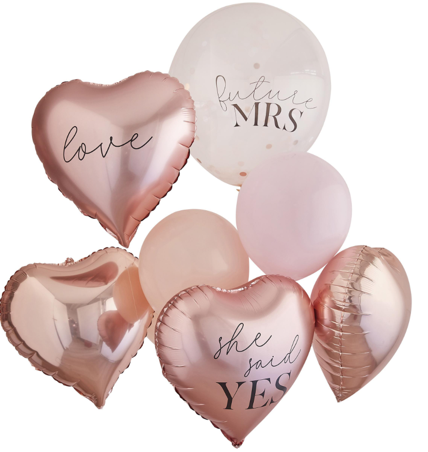 Blush Hens Balloons