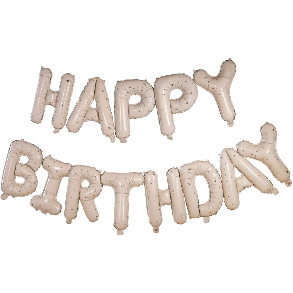 Gold Party Foil Balloons [FLV:Happy Birthday]