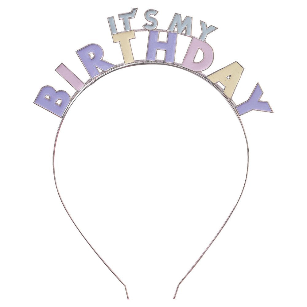 It's My Birthday Headband [FLV:Pastel]