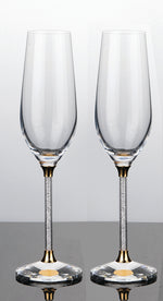 Load image into Gallery viewer, Wedding Crystal Stem Flutes
