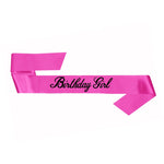 Load image into Gallery viewer, Birthday Sash [FLV:Birthday Girl - Pink]
