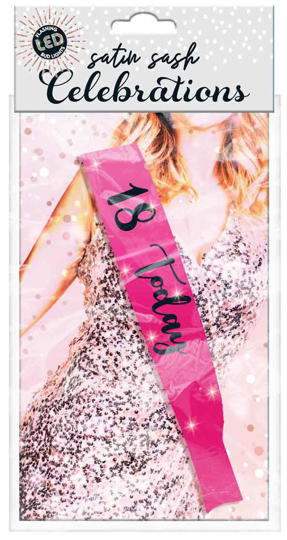 Sash Birthday 18th -Pink