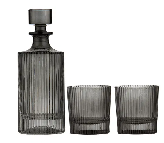 Cyrus Whisky Decanter Set [FLV:Charcoal]