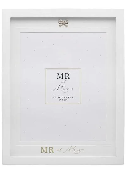 Mr & Mrs Jewelled Photo Frame
