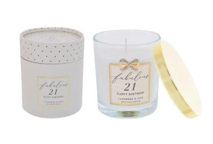 21 Jewelled Bow Candle