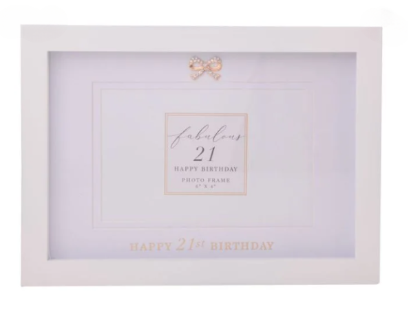 21st Jewelled Photo Frame