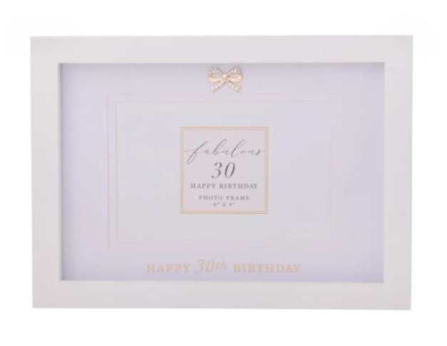 30th Jewelled Photo Frame