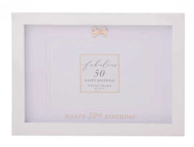 50th Jewelled Photo Frame