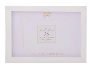 50th Jewelled Photo Frame