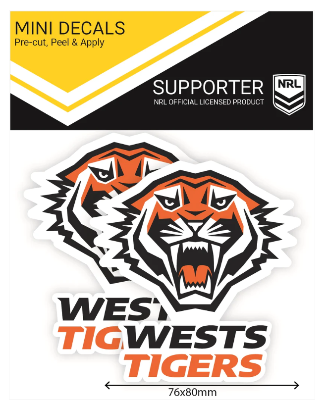 Wests Tigers Vinyl Stickers