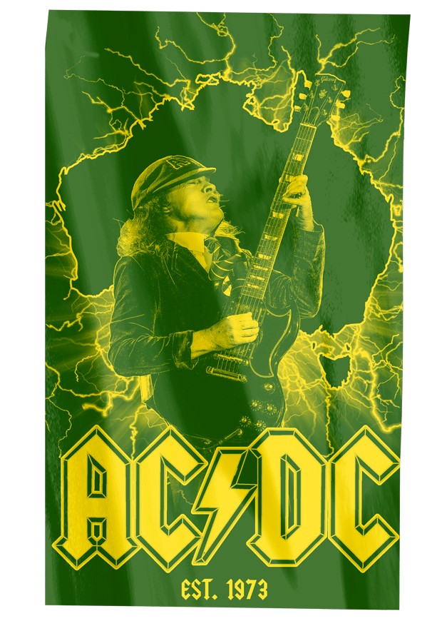 ACDC Cape Wall Flag [FLV:Green]