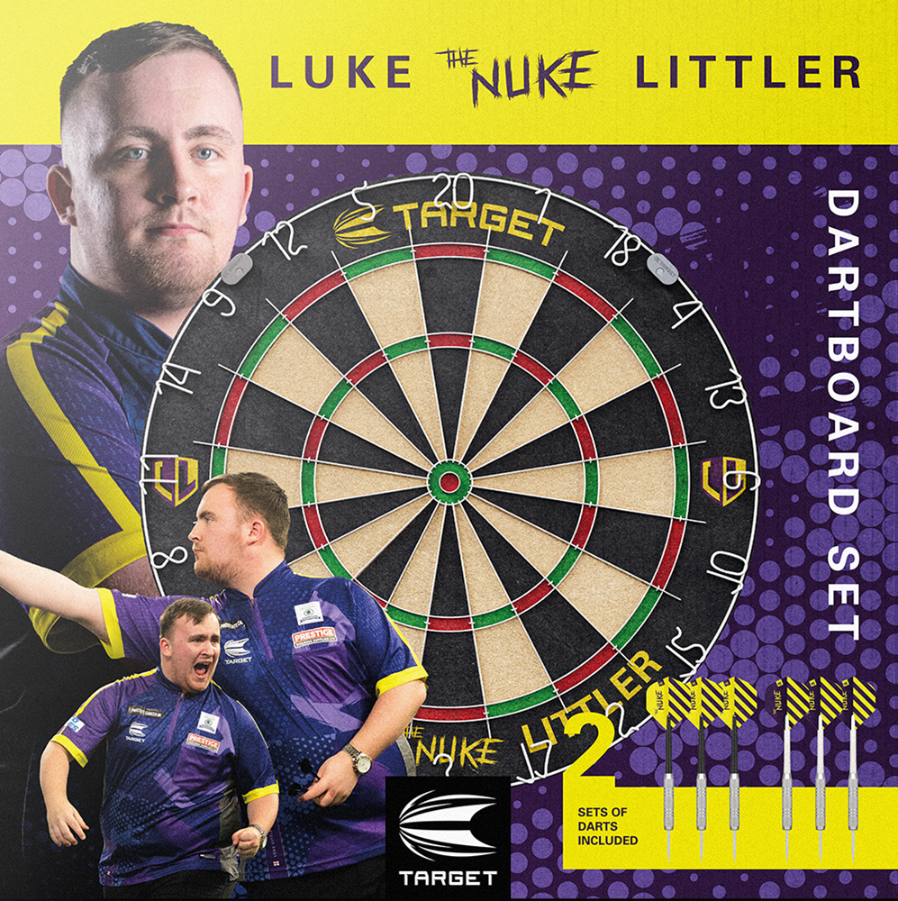 Luke "The Nuke" Littler Dartboard Set