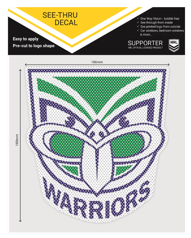 New Zealand Warriors Car stickers