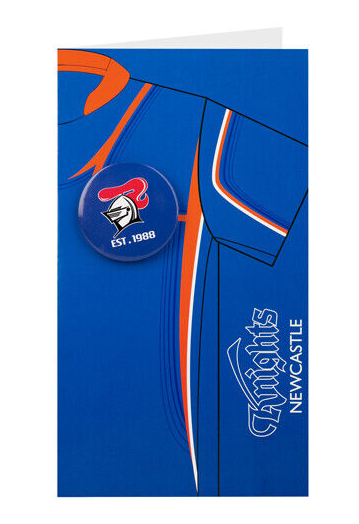 Newcastle Knights Badged Card