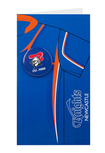 Newcastle Knights Badged Card