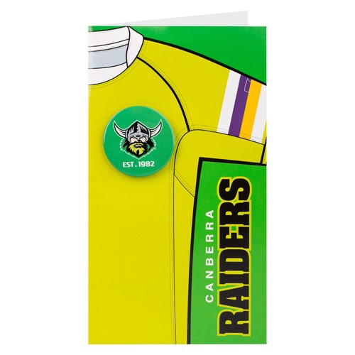 Canberra Raiders Badged Card