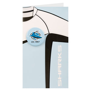 Cronulla Sharks Badged Card