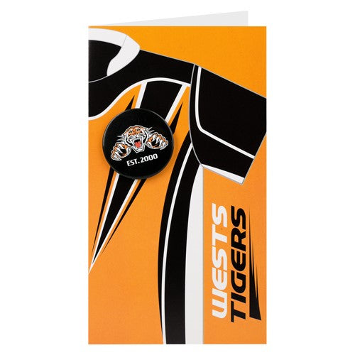 Wests Tigers Badged Card