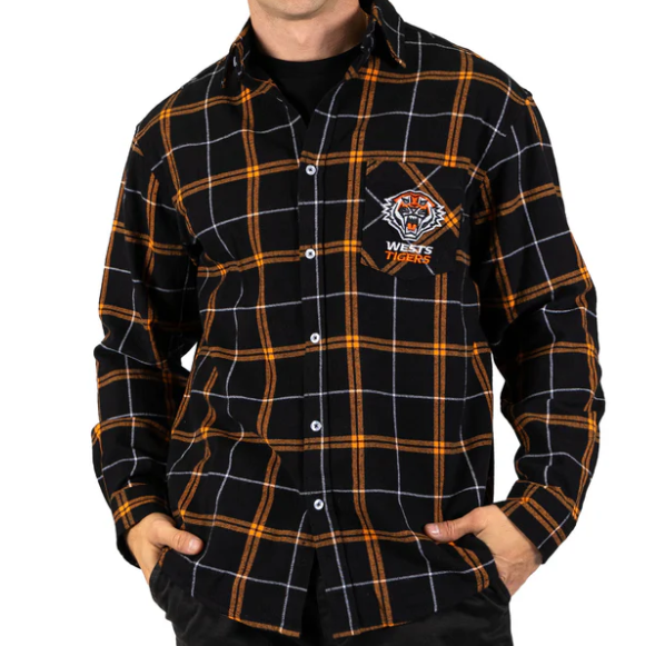 Wests Tigers "Mustang"Flannel Shirt [SZ:Small]