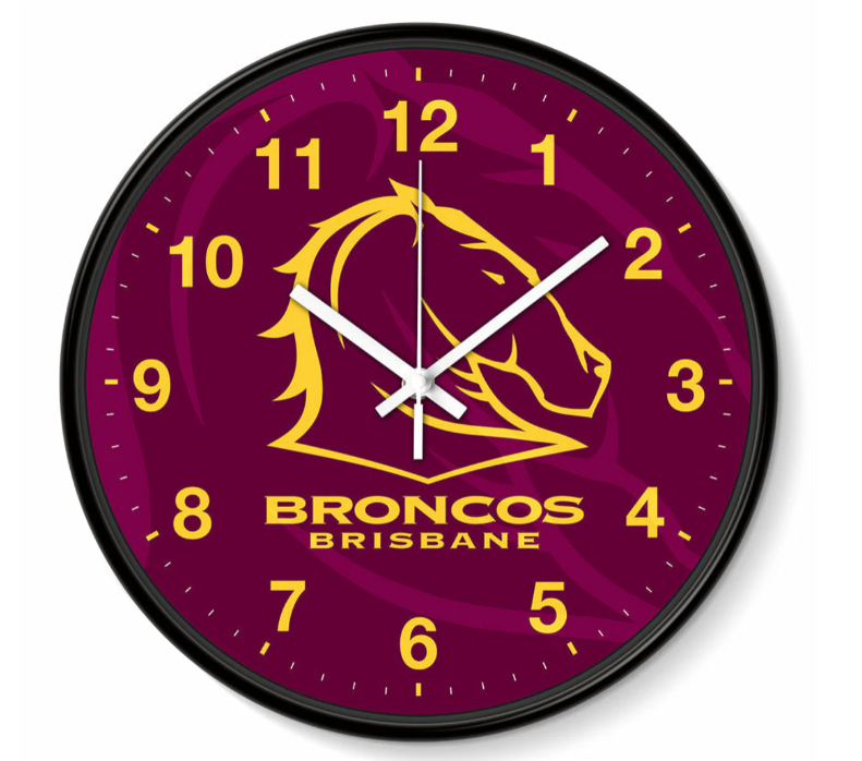 Brisbane Broncos Wall clock