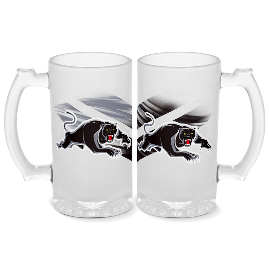 Penrith Panthers Glass Stein