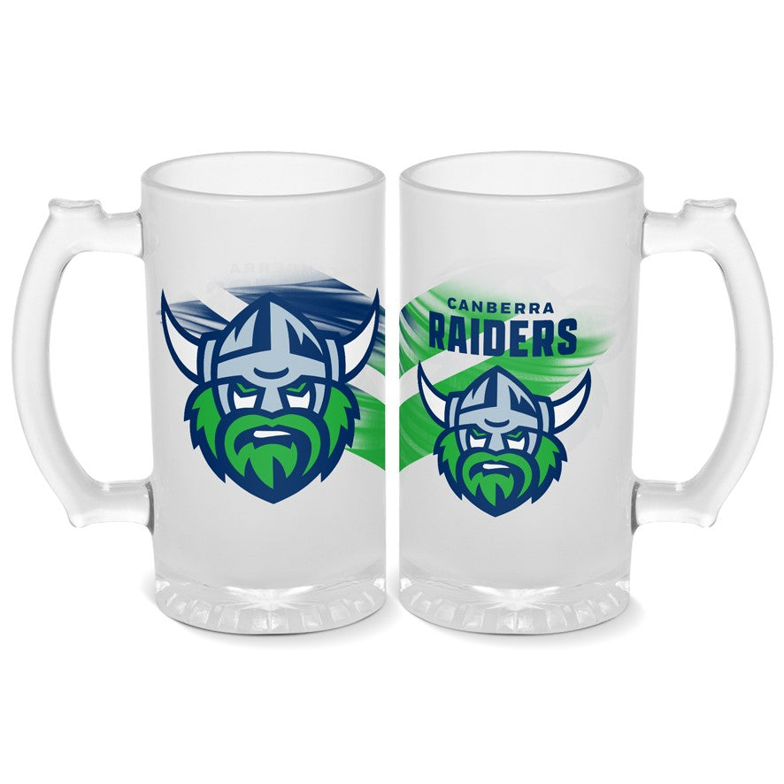 Canberra Raiders Glass Stein