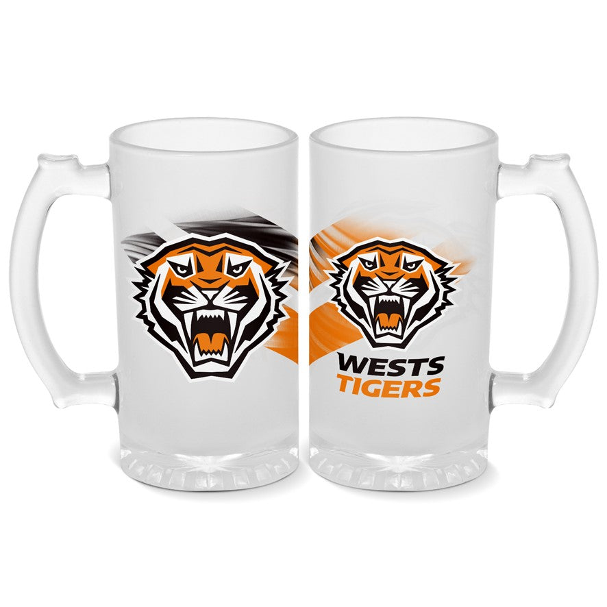 Wests Tigers Glass Stein