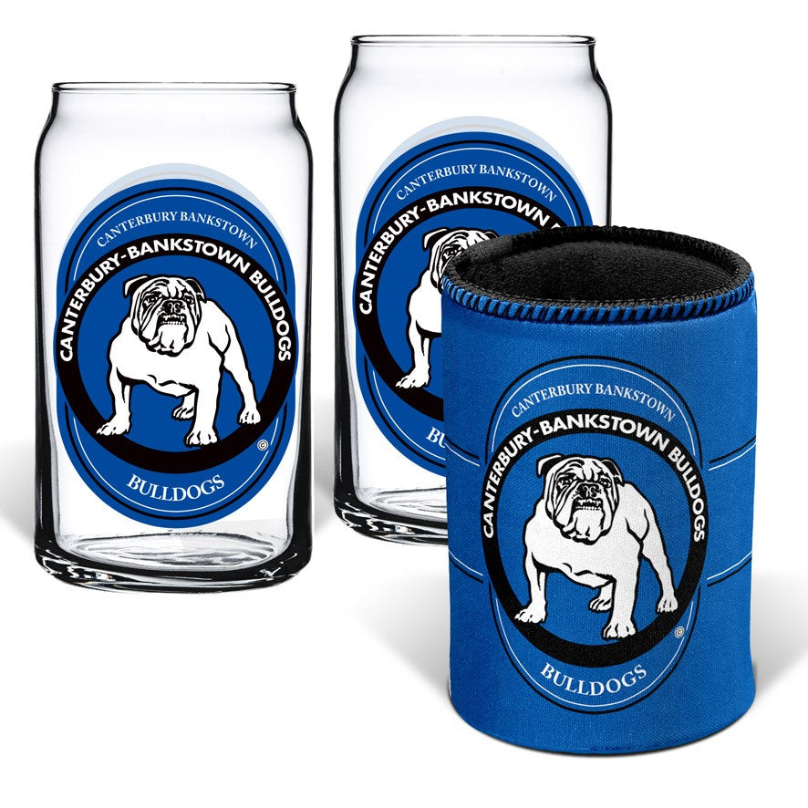 Canterbury Bulldogs Can Glasses & cooler Pack
