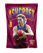 Load image into Gallery viewer, Brisbane Lions Player Wall Flag [FLV:Will Ashcroft]
