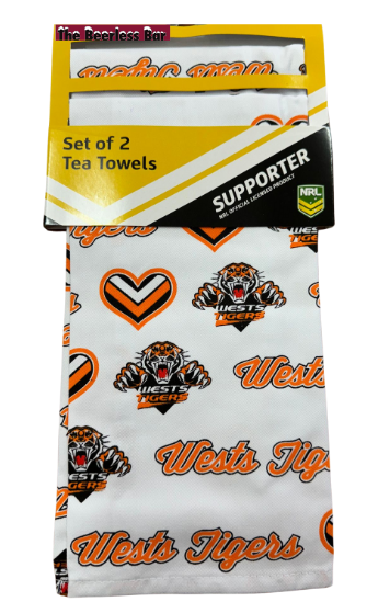 Wests Tigers Tea Towels