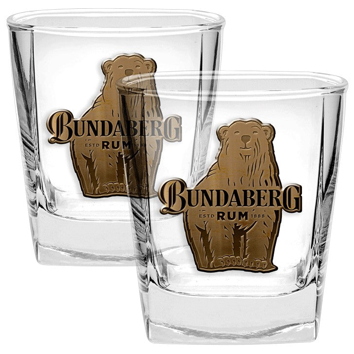 Bundaberg Rum Badged Glasses