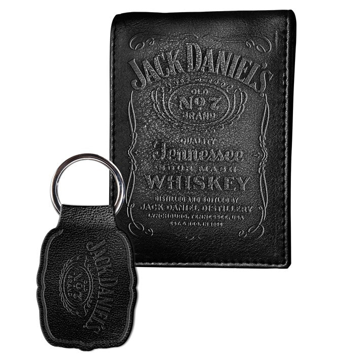 Jack Daniels Wallet & Keyring Set