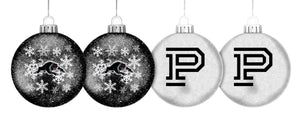 NRL Glitter Baubles 4pk