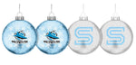 Load image into Gallery viewer, NRL Glitter Baubles 4pk
