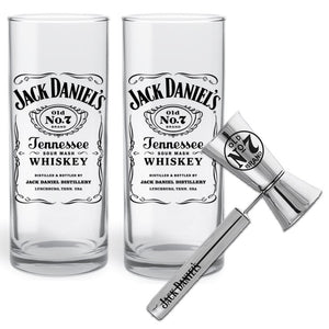 Jack Daniels Highball Glasses & Jigger Pack